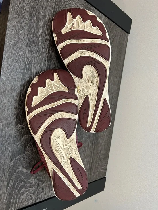 Altra Maroon Knit Running Sneakers with Orange Inner - Picture 5 of 6